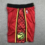 NBA Atlanta Hawks Homme Basketball Shorts Rouge